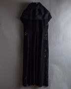 "NOKO OHNO" Layered organza frill embroidered dress