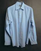"Hermès" Vintage subtly woven cotton dress shirt
