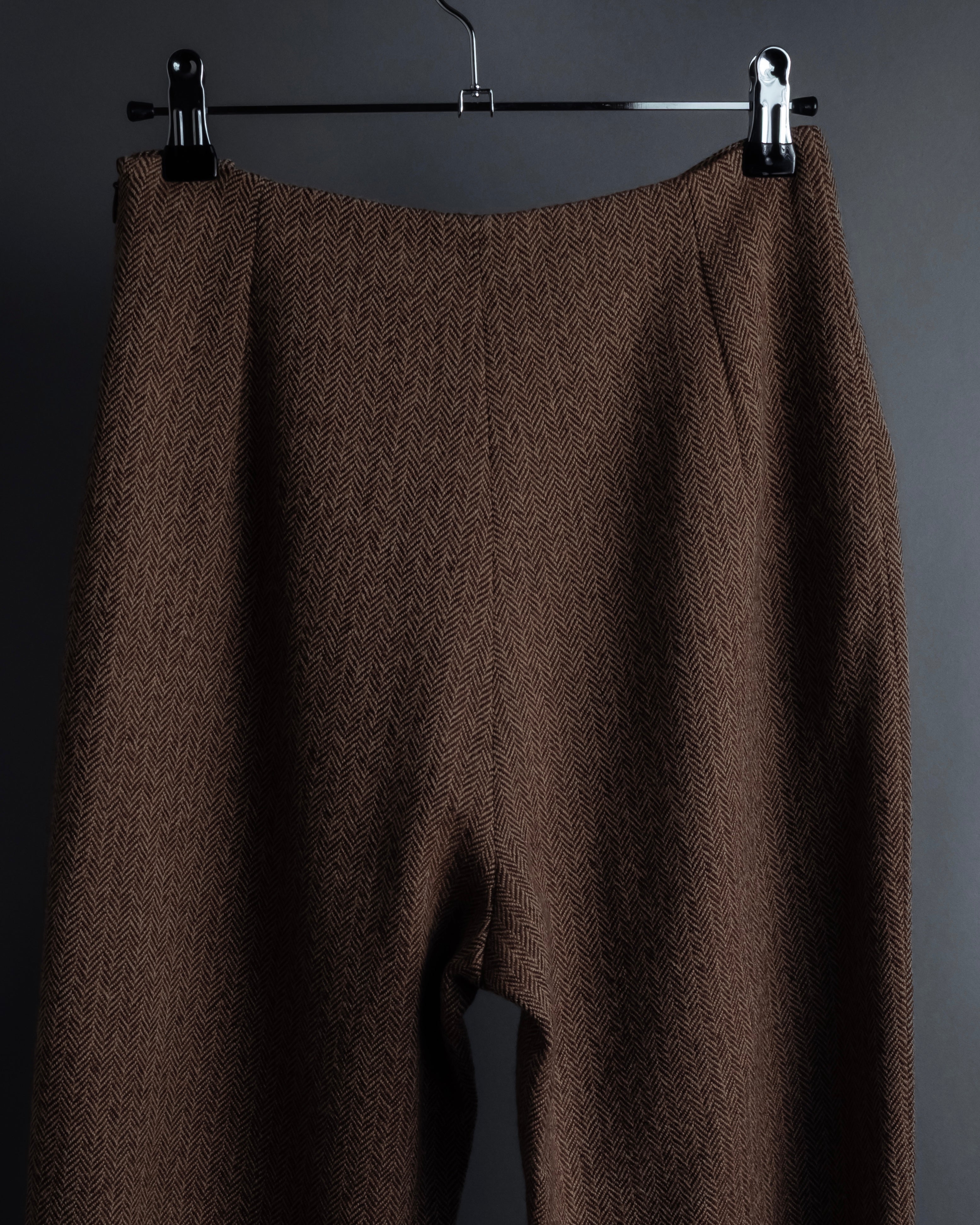 "FENDI" Velvet switching design herringbone set up