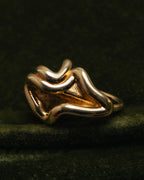 -SPECIAL- “Bottega Veneta” 10's- Sculptural gold plated knot ring