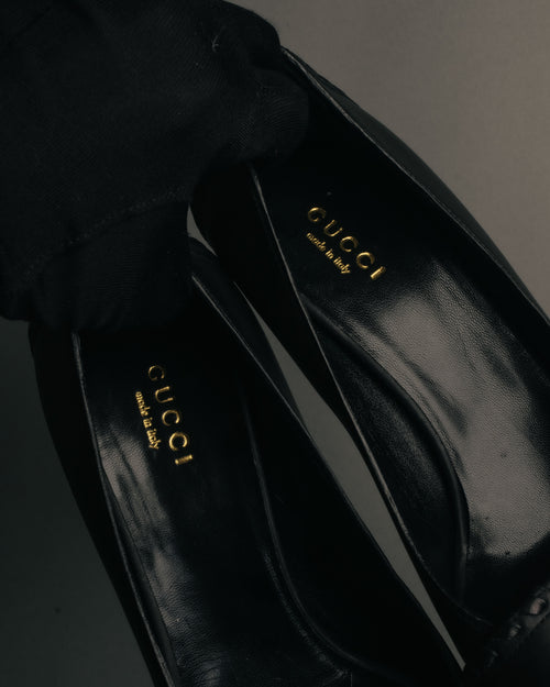 “GUCCI” 90’s-00’s Horsebit open toe pumps