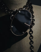 "VALENTINO GARAVANI" 2010’s dark romantic statement necklace＆belt