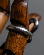 "Tiffany&Co" Elsa Peretti open heart signature silver ring