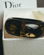 “Dior” 2002-2010 Lace embedded lucite bangle