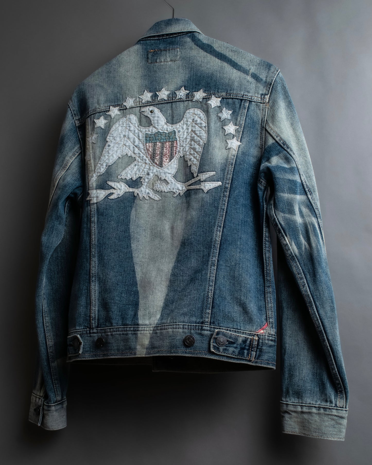 "Ralph Lauren" Eagle & star embroidered design denim jacket