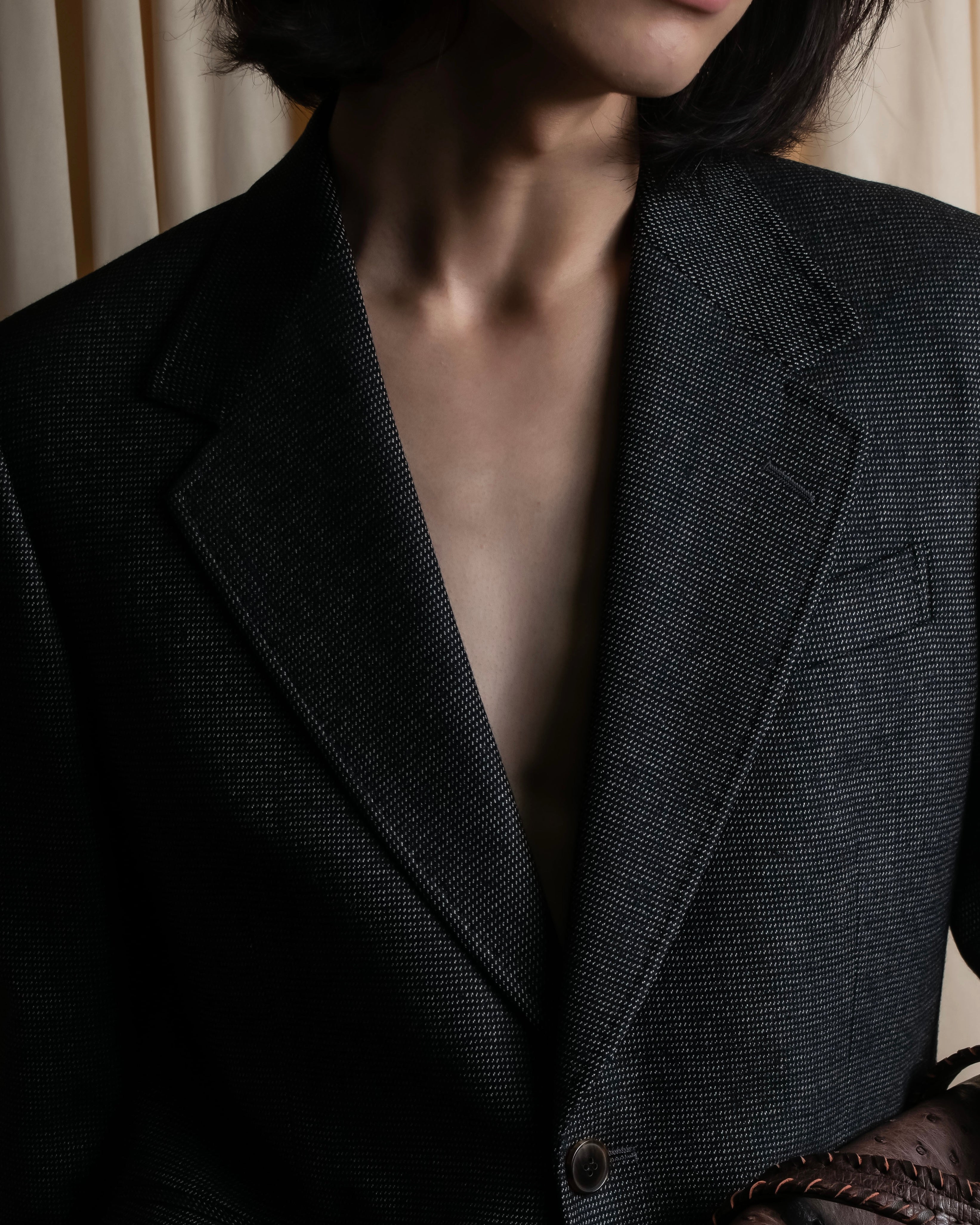 "GUCCI" 90's Tom Ford period bird eye weave set up