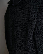 "JEAN-LOUIS SCHERRER" Lace frill design ribbon attached jacket