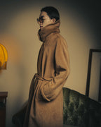 -SPECIAL- “Max Mara” 90’s-00’s Angora blend belted wrap coat