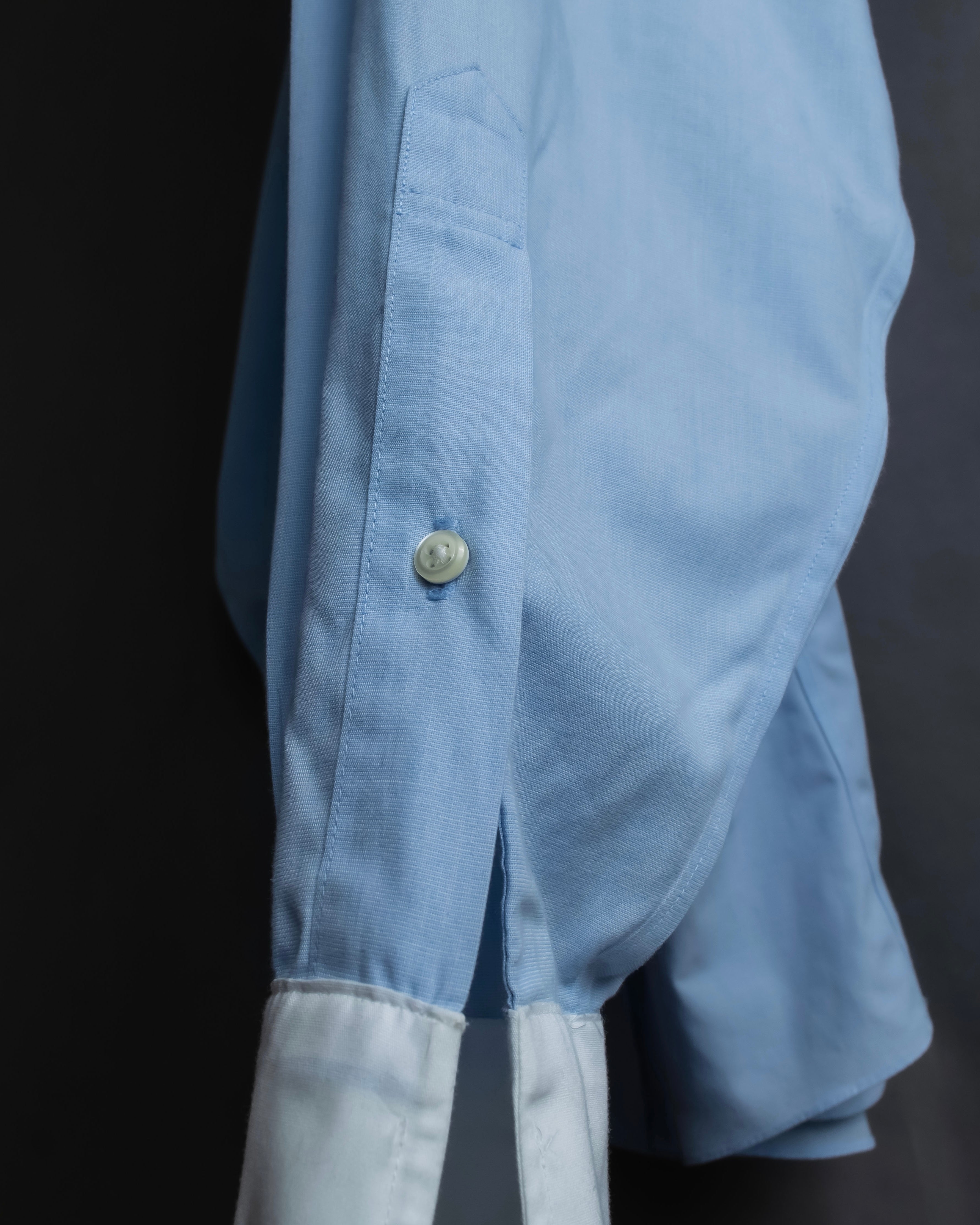 "BROOKS BROTHERS" Large cuffs design cleric oversized shirt