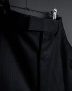 "GUCCI" 90's Elegant suiting pinstripe set up