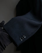 "GIORGIO ARMANI" Beautiful drape navy wool set up