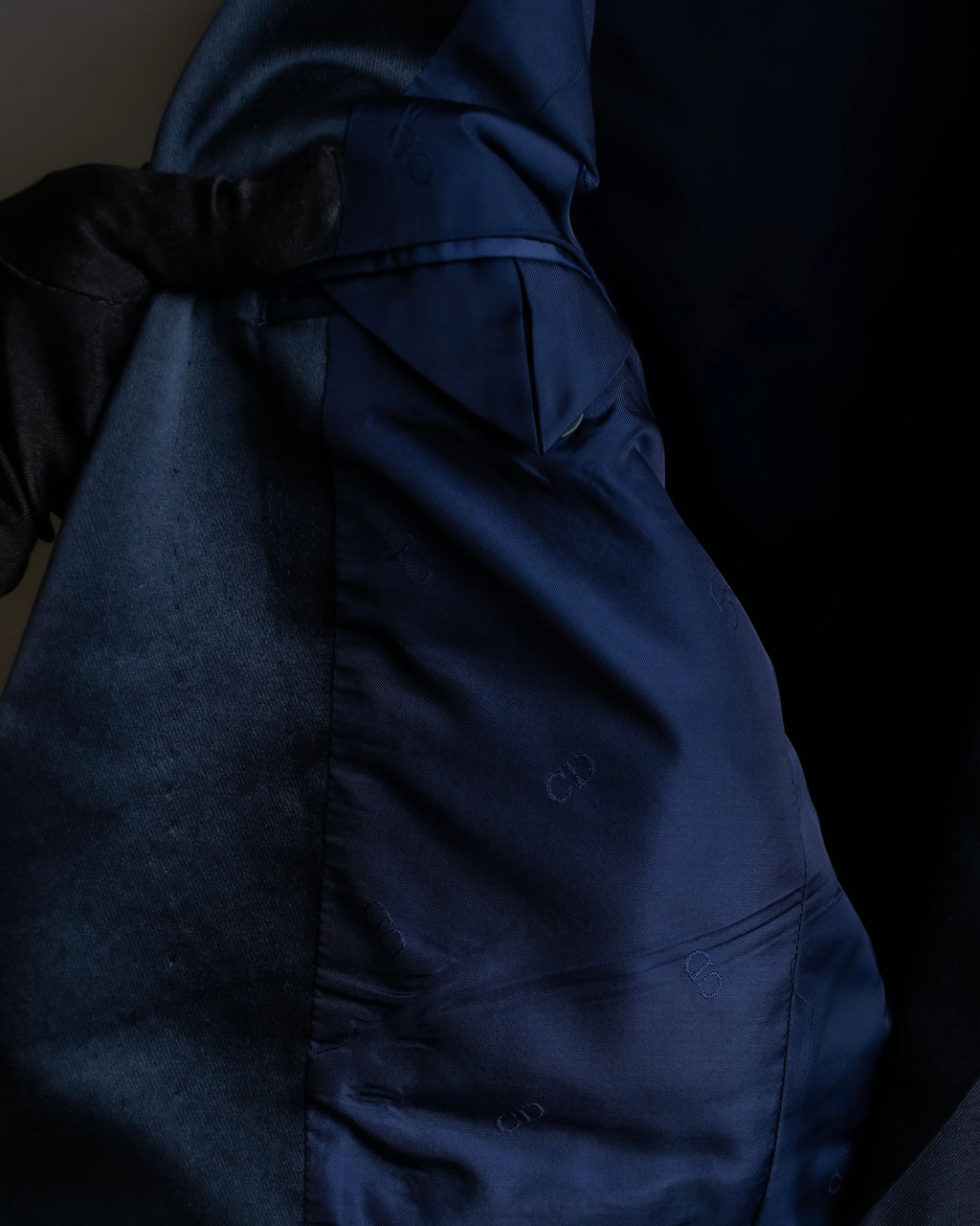 "CHRISTIAN DIOR MONSIEUR" Satin switching design tuxedo dress set up