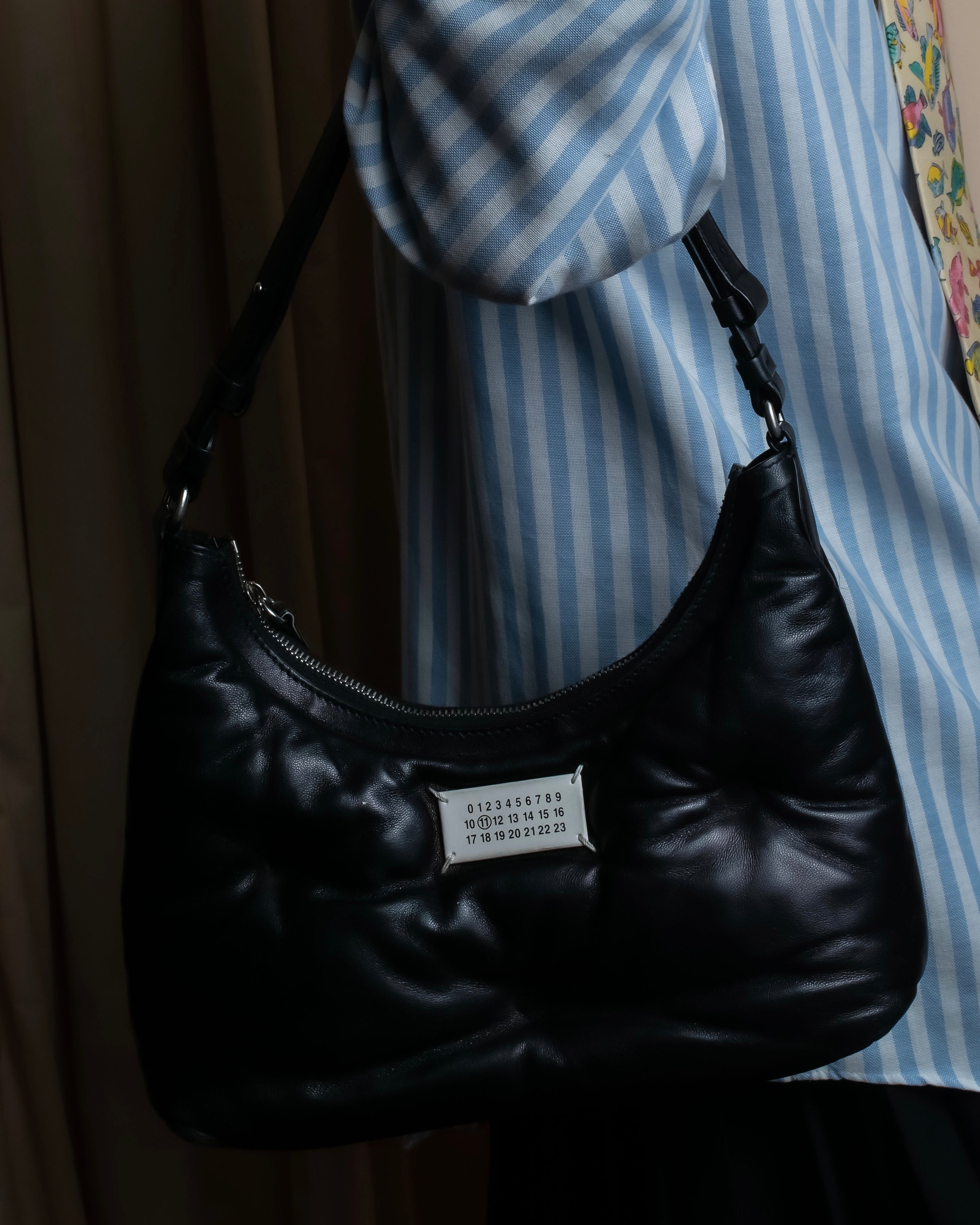"MAISON MARGIELA" Glam Slam black one shoulder bag
