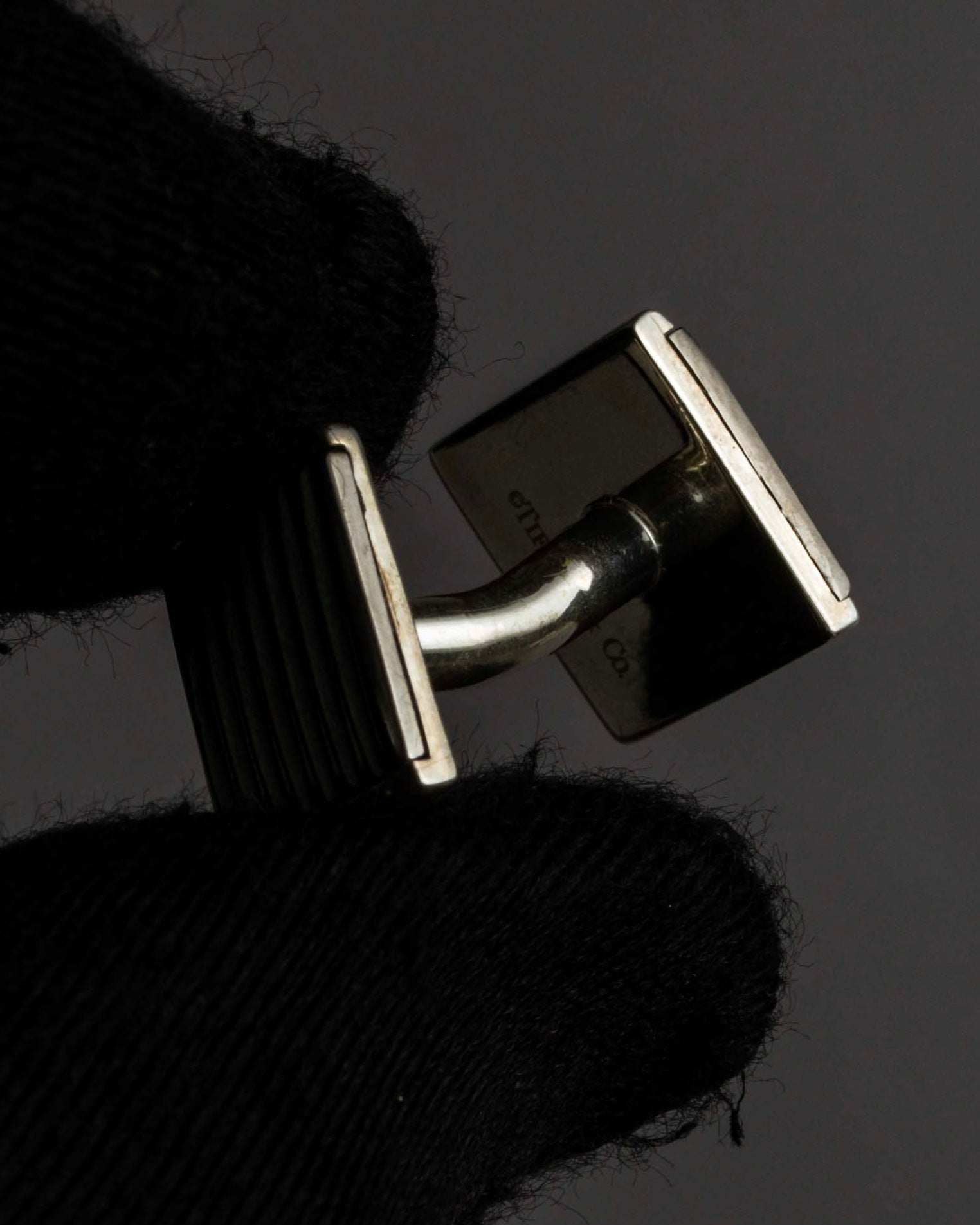 "Tiffany&Co" Square cut silver 925 cufflinks & tie clip