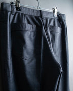 "CHANEL" 100% wool wide tapered slacks