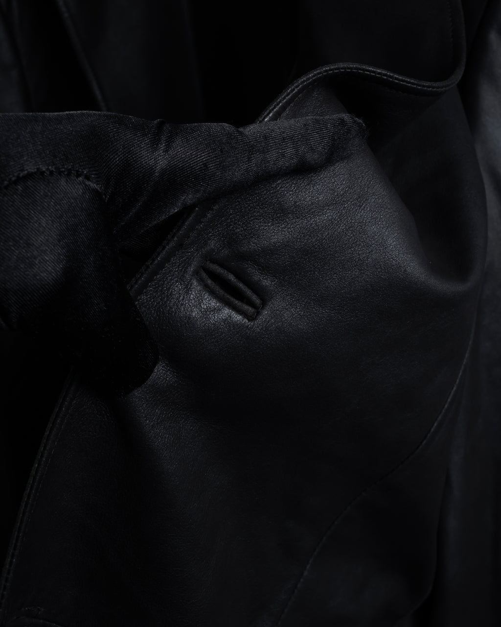 "HUGO BOSS" Oversized calf leather tailored jacket