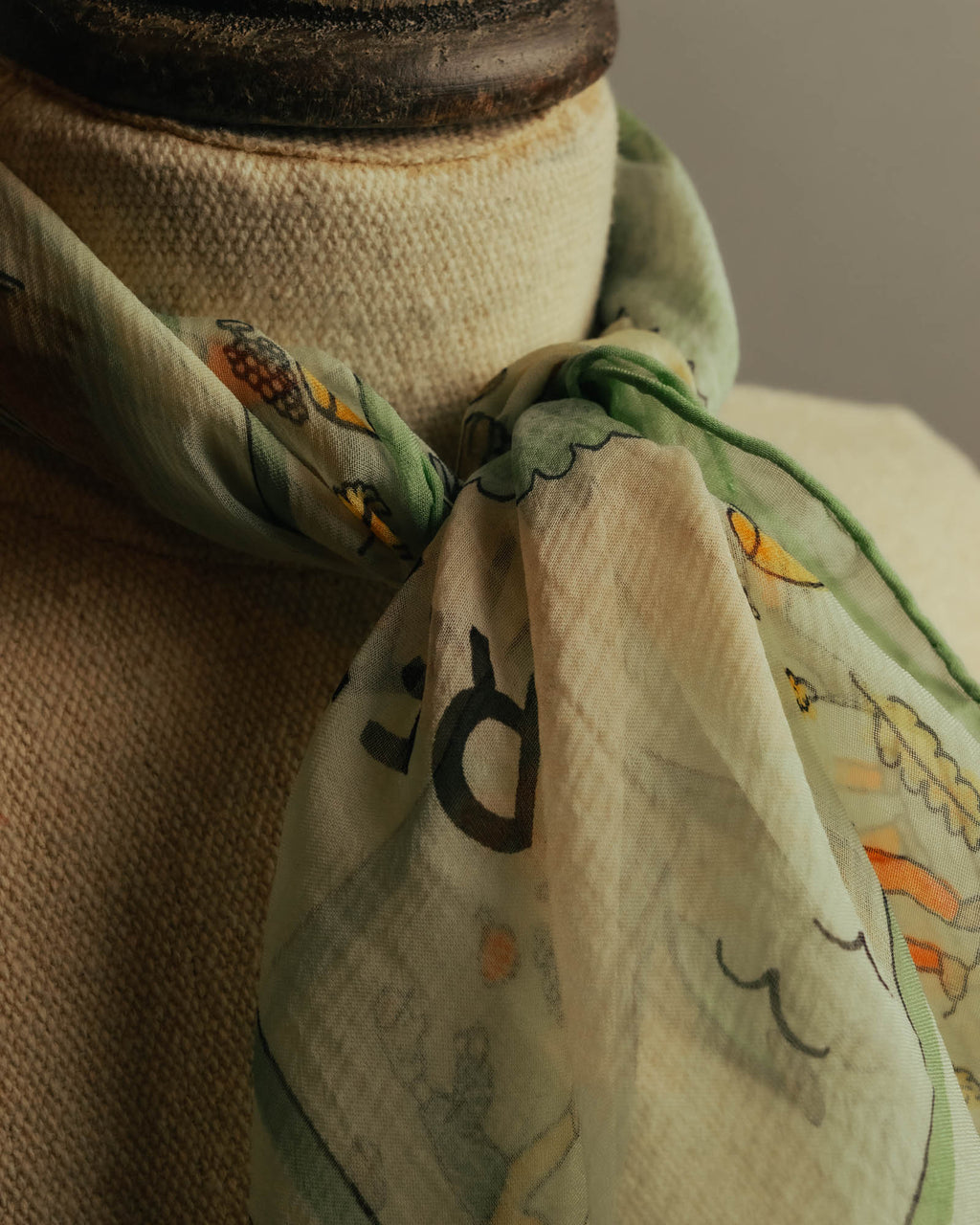 “HERMÈS” 90’s-10’s Retour à la terre silk scarf