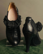 -SPECIAL- “CHANEL“ 2005-06 Paris-New York ruffle leather pumps