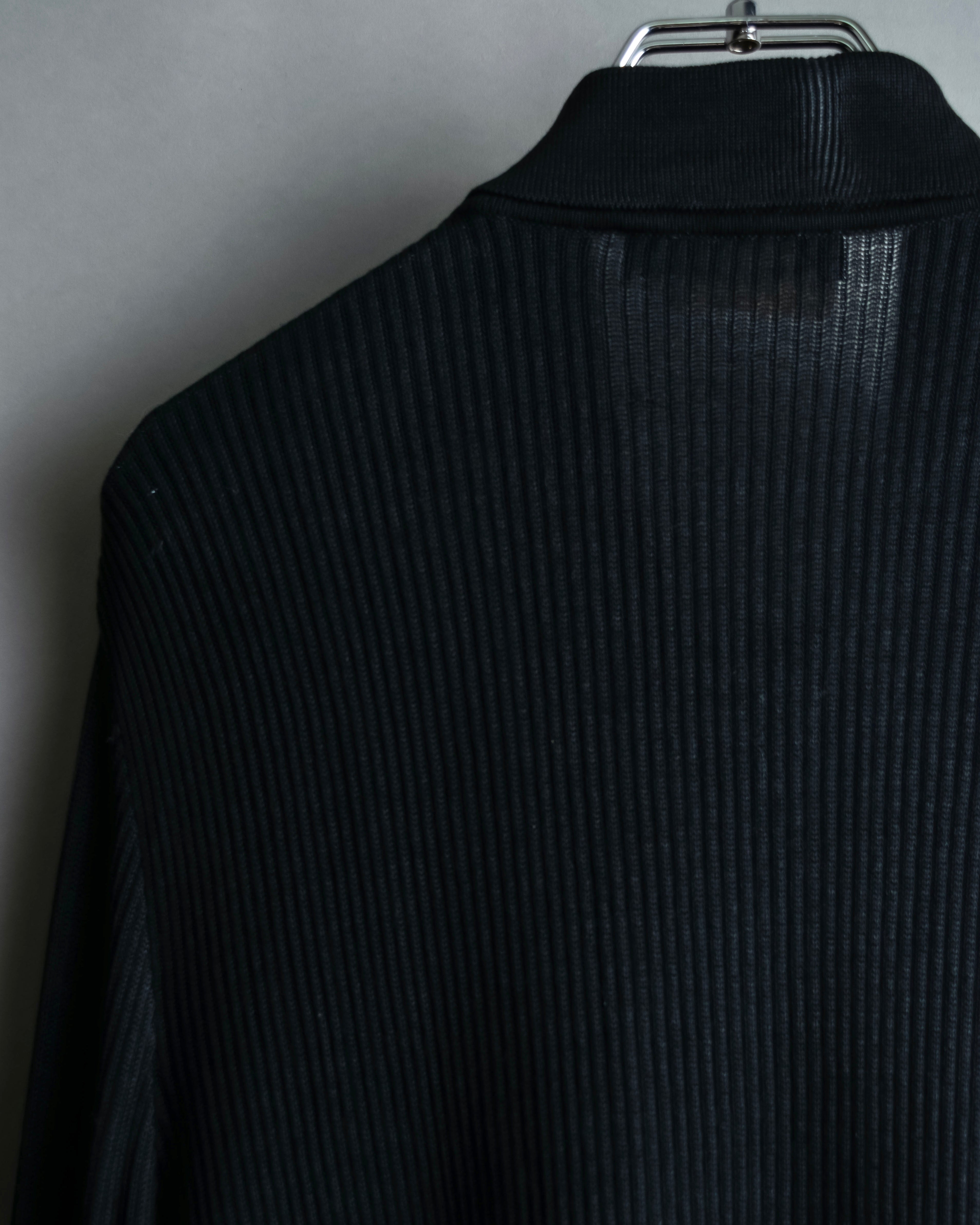 "Salvatore Ferragamo"Cotton x rayon summer knit shirt