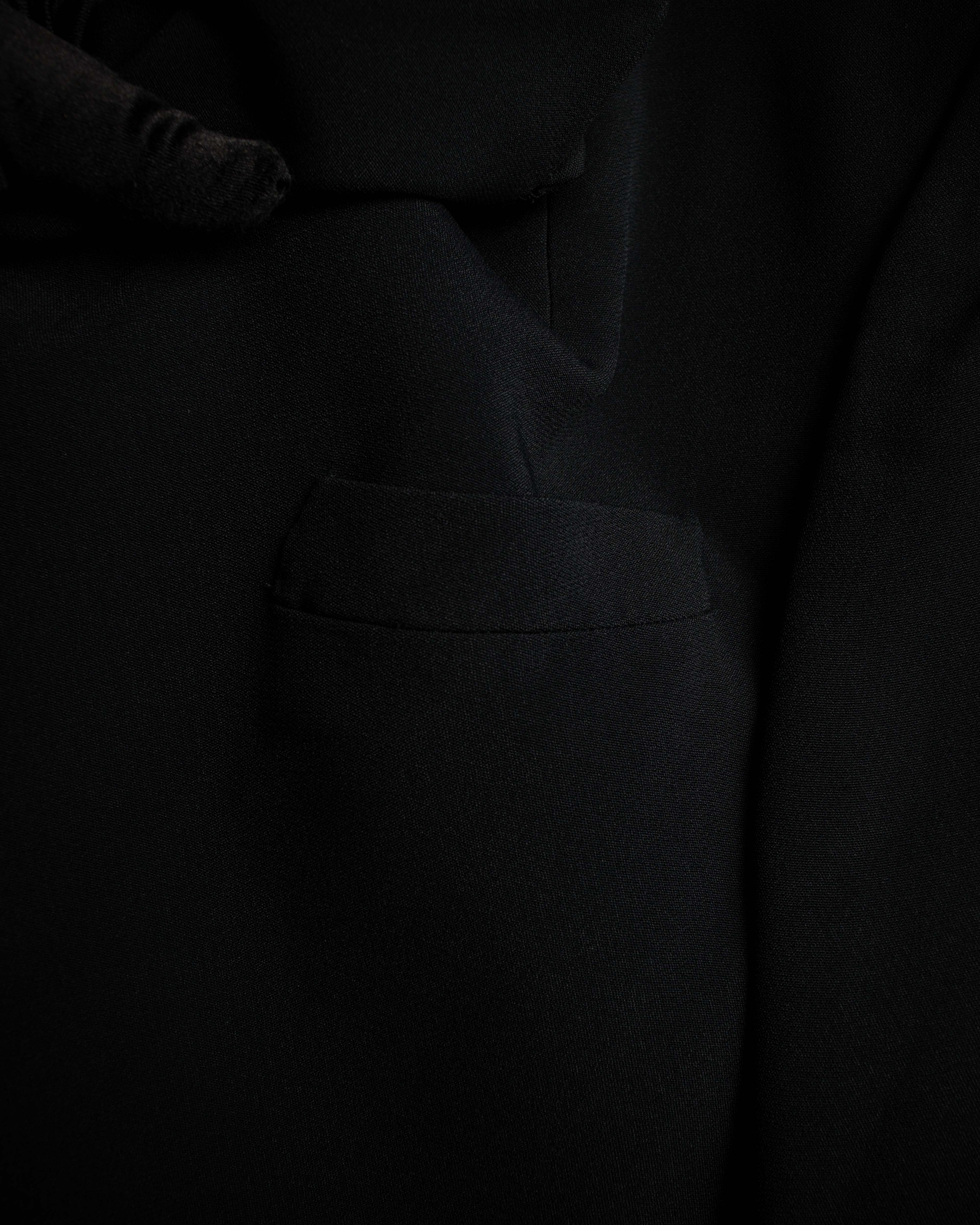 "GUCCI" Three-dimensional lapel design draped tailored jacket