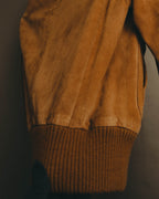 -SPECIAL- “GUCCI” 70’s-80’s Bovine suede bomber jacket