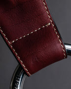 "SEQUOIA" Bordeaux color suede one-handle bag