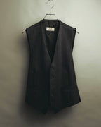 -SPECIAL- “HERMES” 2007-2009 Super 100s pinstripe tailored long gilet