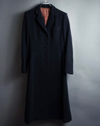 -SPECIAL- "JEAN PAUL GAULTIER"
 90's-00's Waist shape A-line silhouette black color super long coat