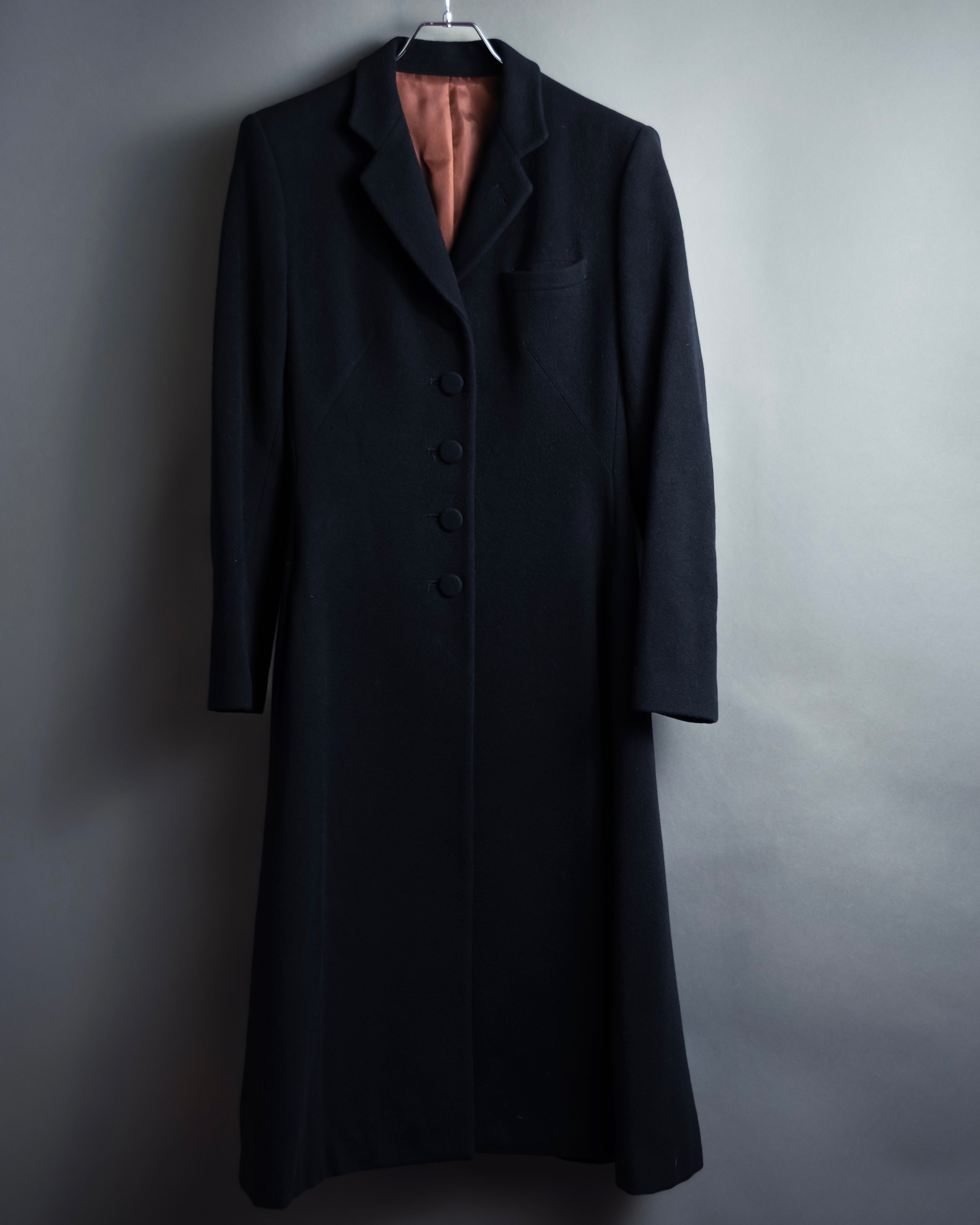 -SPECIAL- "JEAN PAUL GAULTIER"
90's-00's Waist shape A-line silhouette black color super long coat