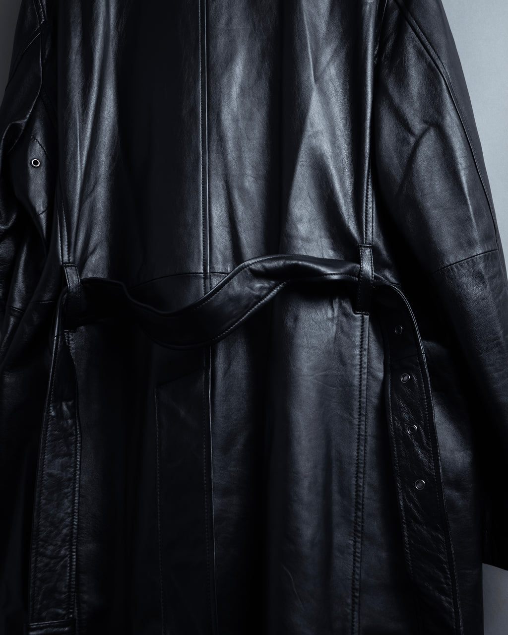 "DURBAN" Double zipper sheepskin leather coat