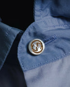 "GUCCI" Michele design tonal contrast-collar classic dress shirt