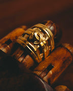 -SPECIAL- “CHANEL” 1996 Spring Collection Lattice CC wide band ring
