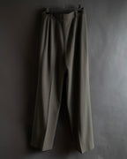 "HERMES" Margiela period silk wide straight slacks