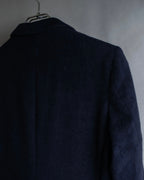 "BALENCIAGA" Peak lapel double-breasted chester coat