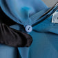 "PIERRE BALMAIN" Beautiful light blue color sheer bowtie blouse