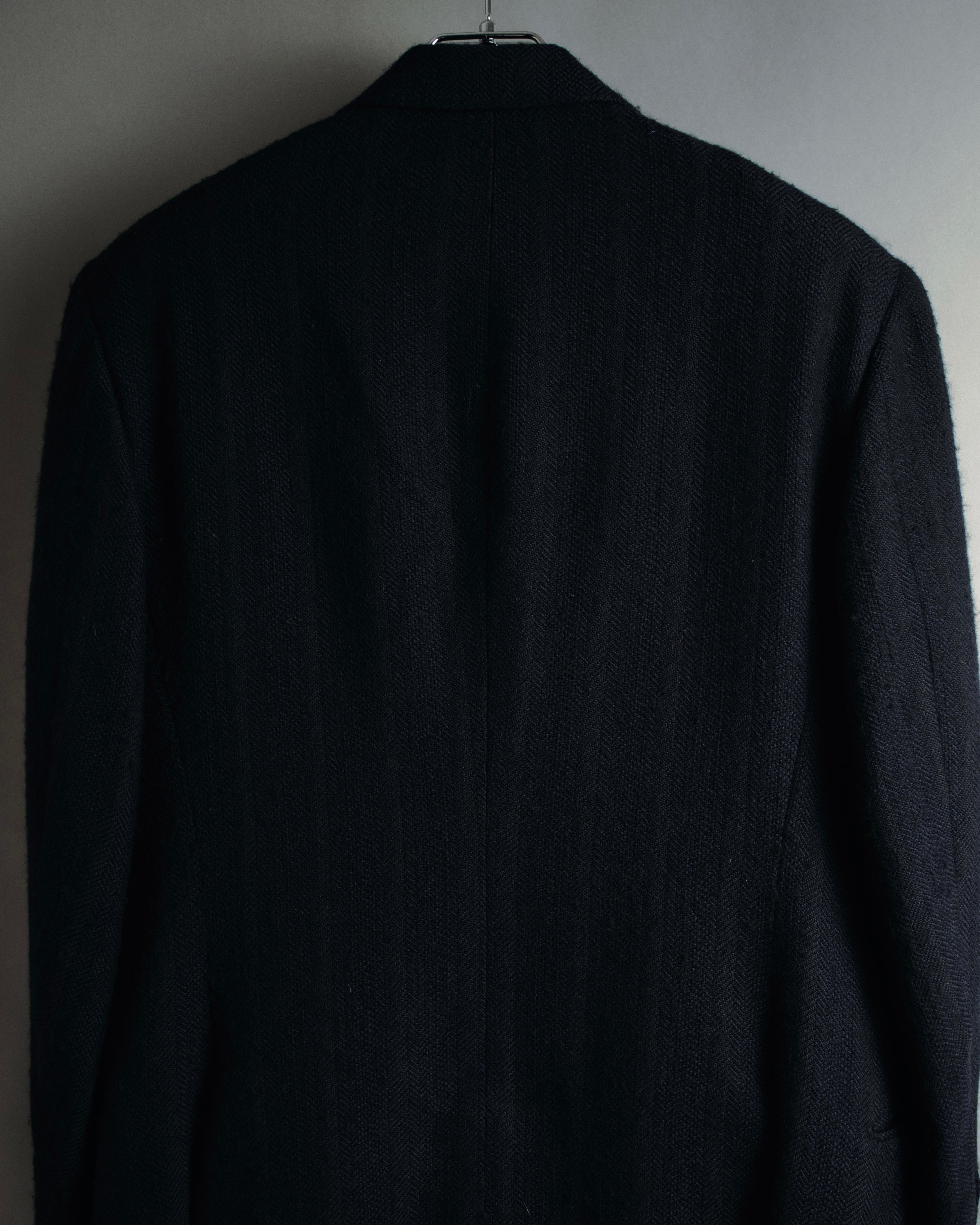 "HERMES" 90’s cashmere blend heritage vip limited tailored jacket