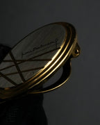 "BALMAIN" Abstract line motif scarf clip pendant