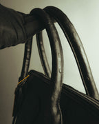 “Pierre Cardin” 80’s-90’s Ostrich leather top handle bag
