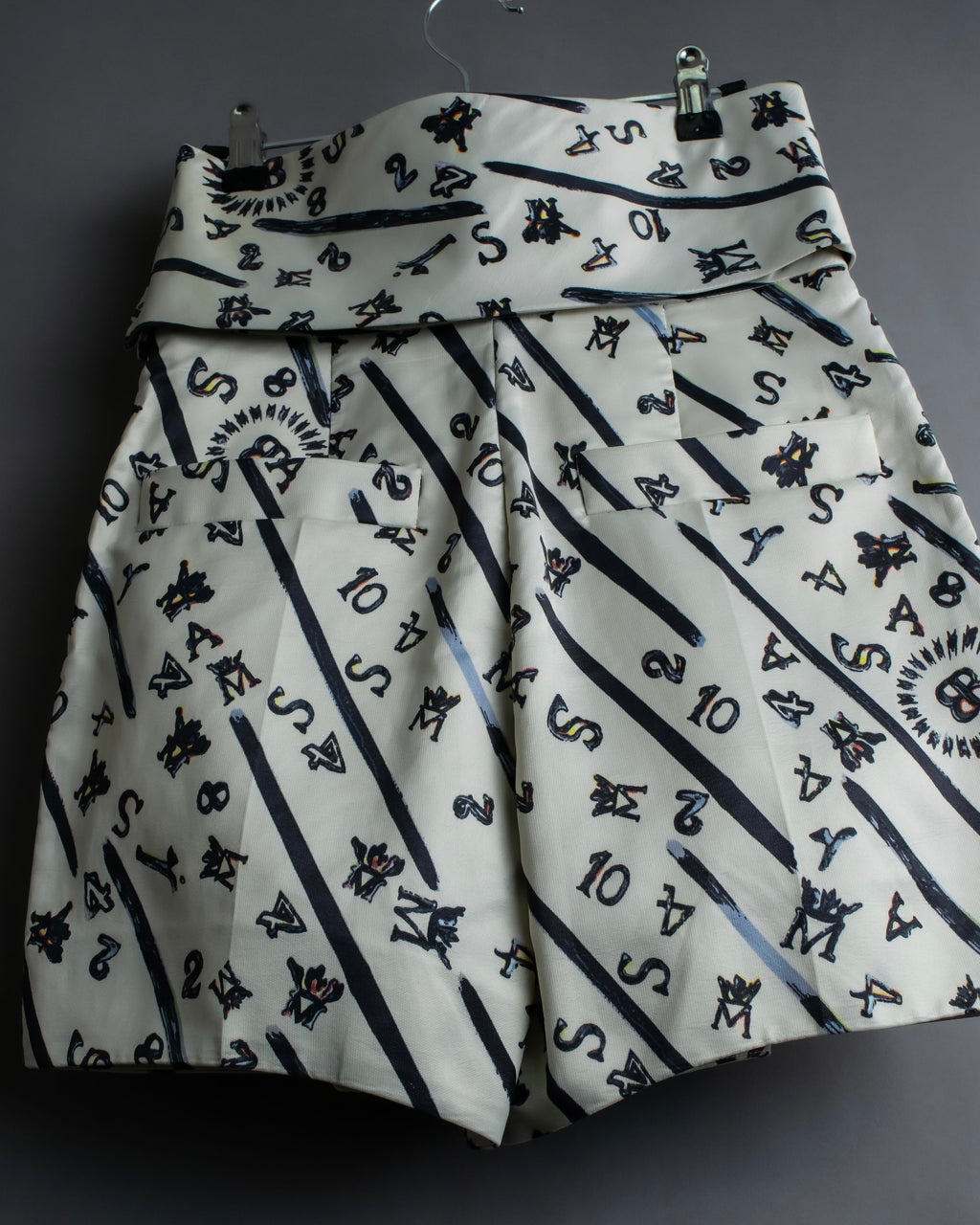 “BALENCIAGA” Number pattern designed shorts