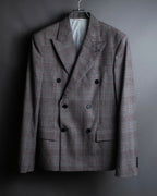 "Calvin Klein" Glen check oversized double breasted jacket