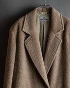 "FIODELLA RUBINO" Brushed beige double breasted chester coat