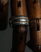 “Tiffany & Co.” 1995 Grooved sterling silver ring