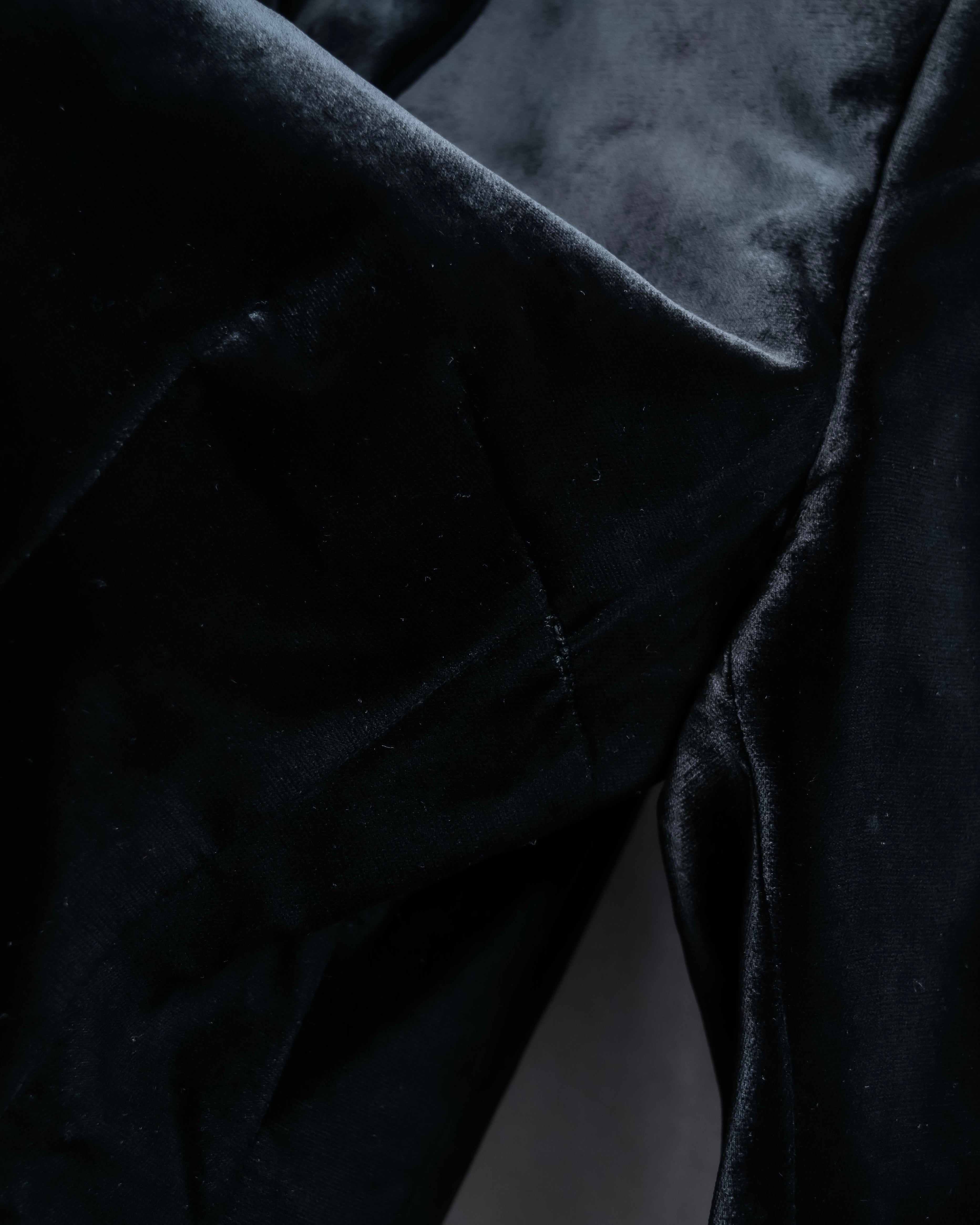 "GUCCI" Velvet shaped shawl collar tailored jacket