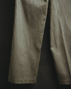 -SPECIAL- “Christian Dior” 20’s silk cotton striped straight trousers