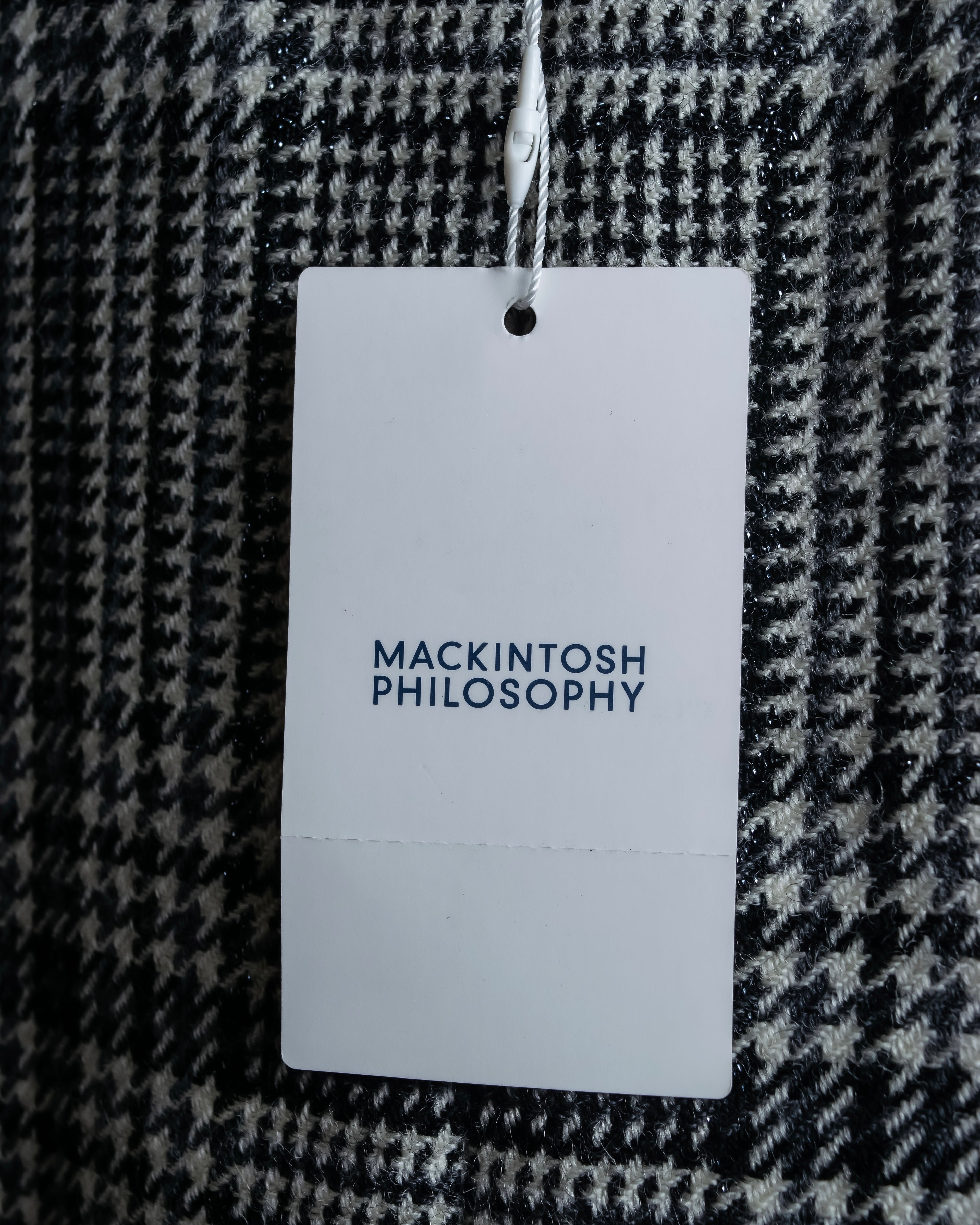 "MACKINTOSH" Glen check pattern straight line dress