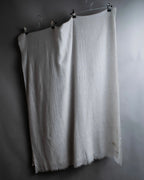 "Chloe" Fringe design light gray sheer material stole