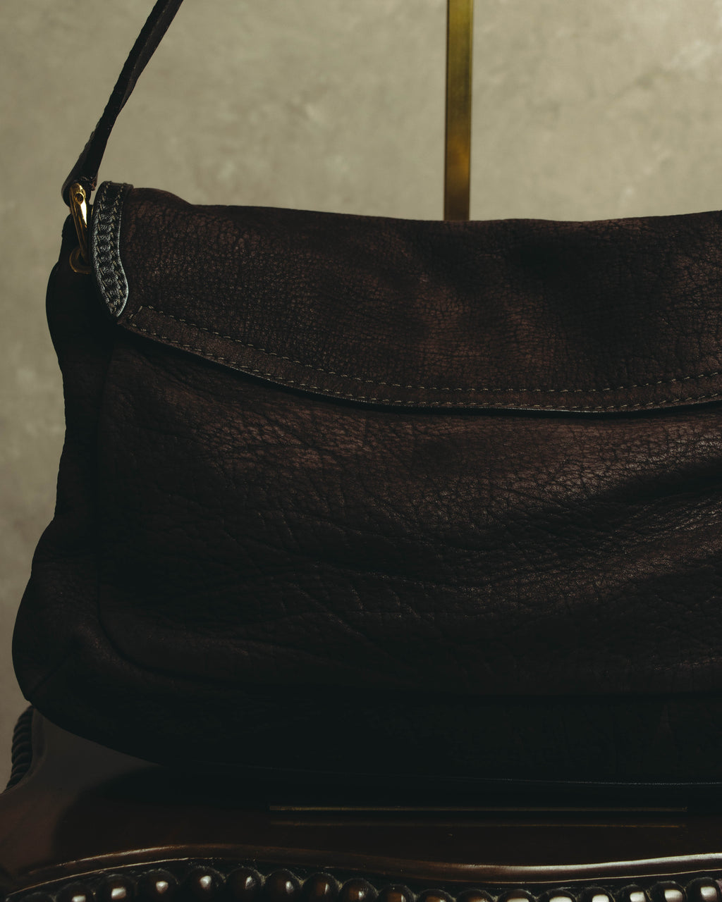 "Salvatore Ferragamo" 00's-10's Gancini leather shoulder bag