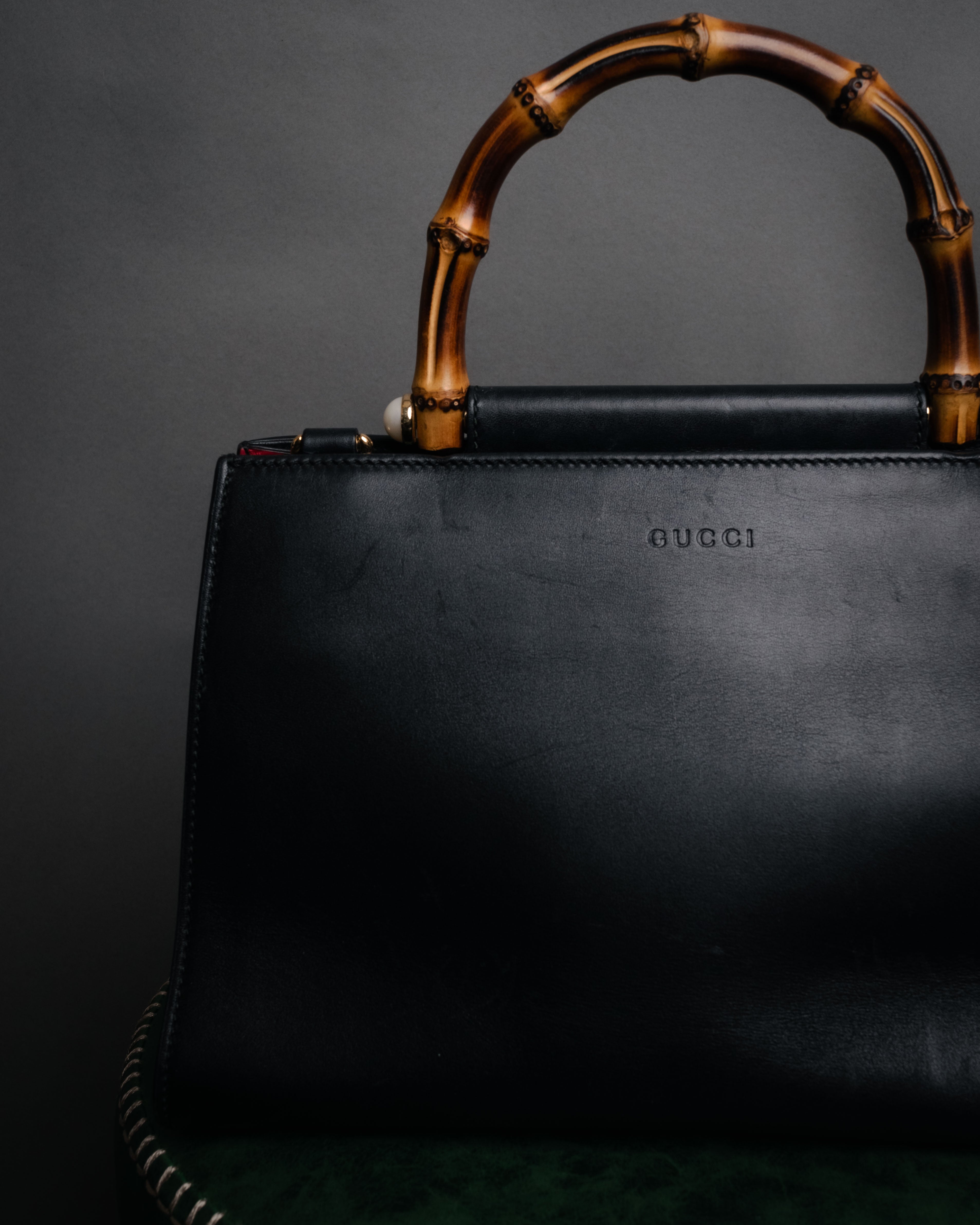 GUCCI ❤バンブーハンドル❤ ブラックトートバッグ❤極美品❤ GUCCI (グッチ) - ニムフェア バンブー ハンドバッグ - ブラック