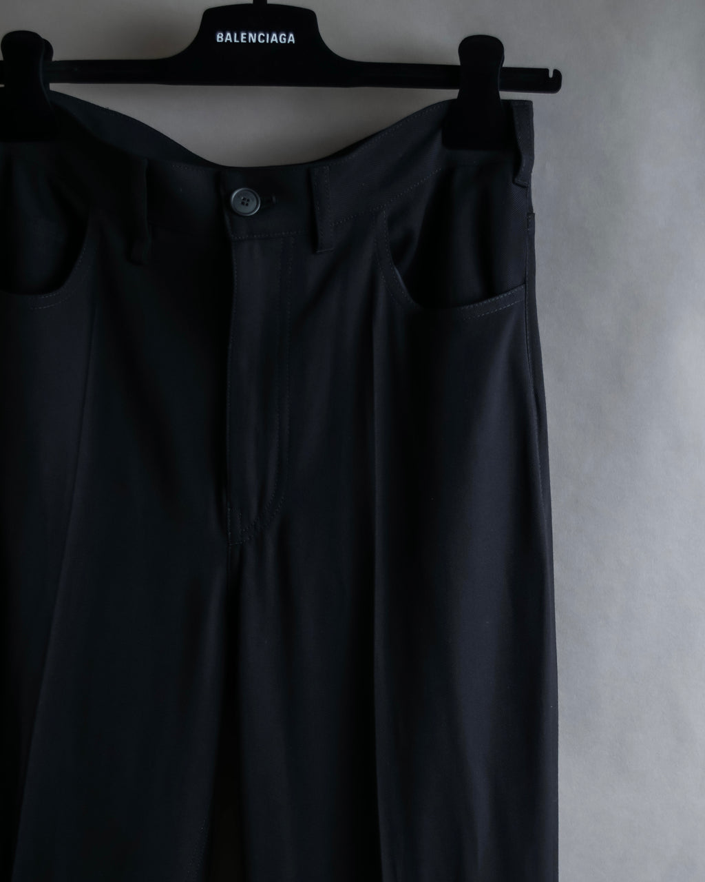 "BALENCIAGA" Beautiful draped full-length slacks