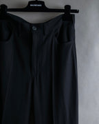 "BALENCIAGA" Beautiful draped full-length slacks